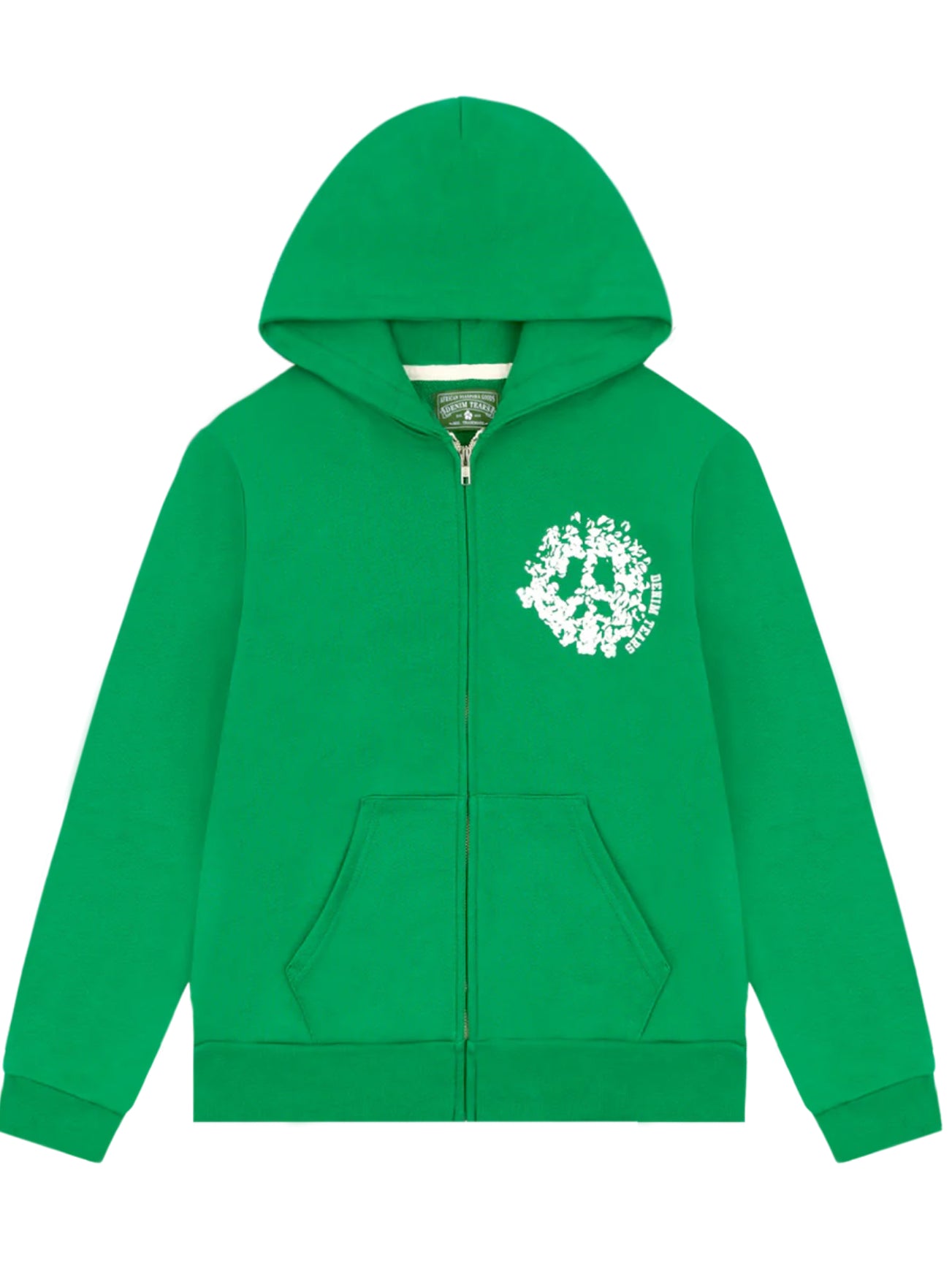 Denim tears Green university zip up