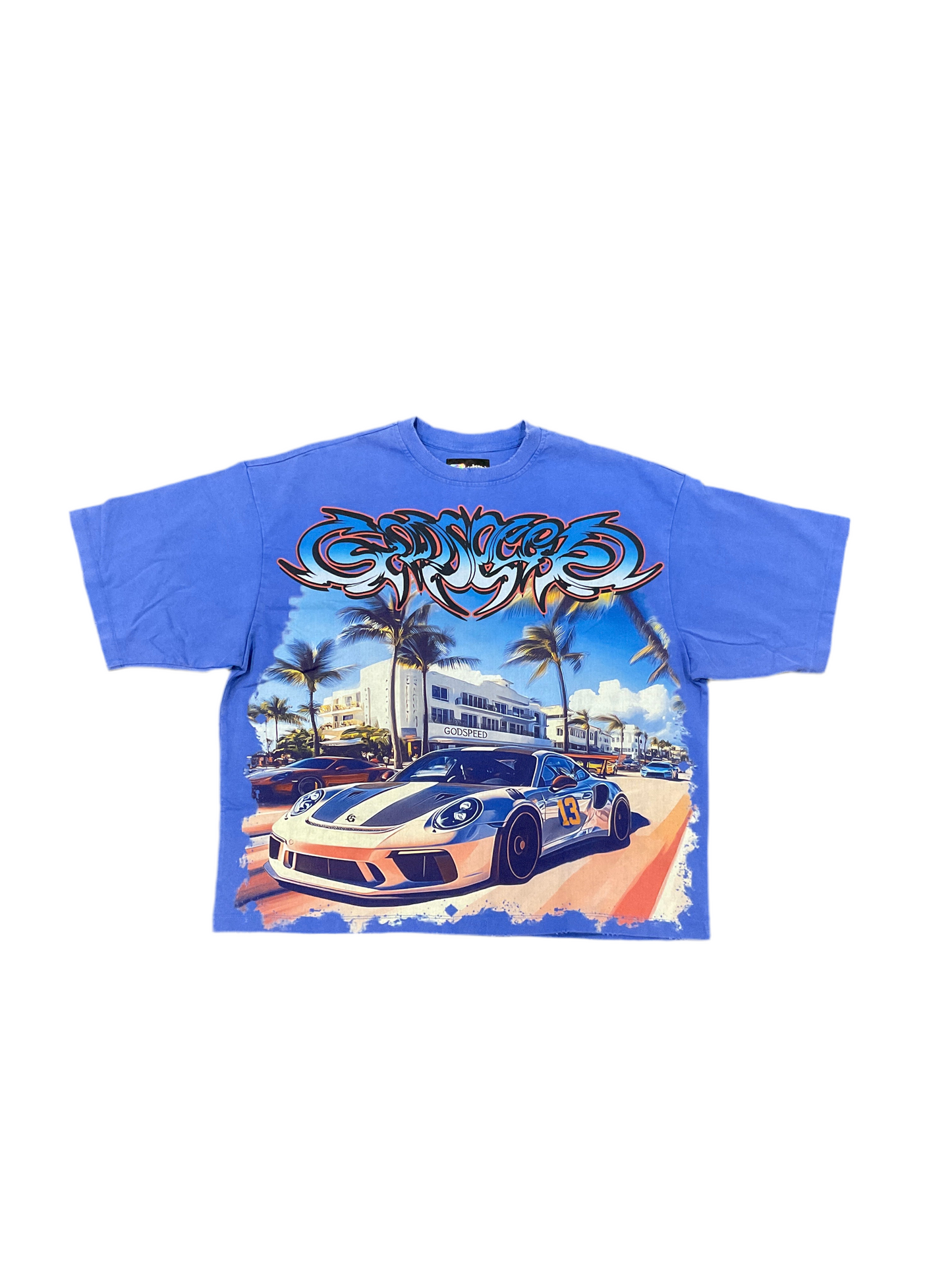 Godspeed Car Meet Miami Blue Wash