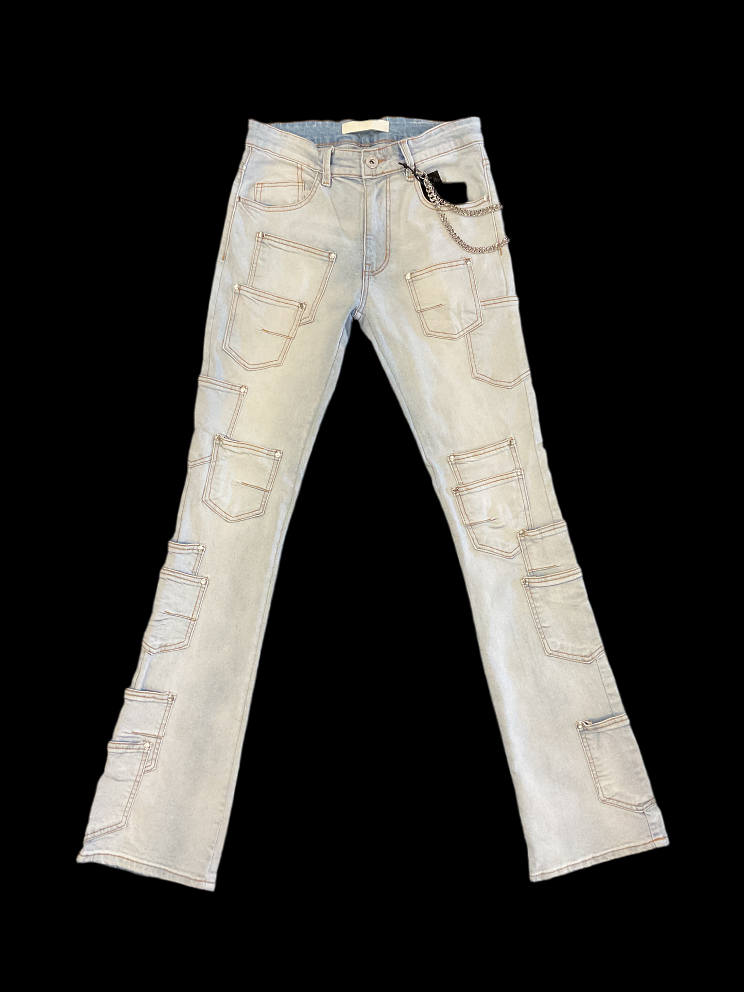 KDNK LT Blue Pocket jeans