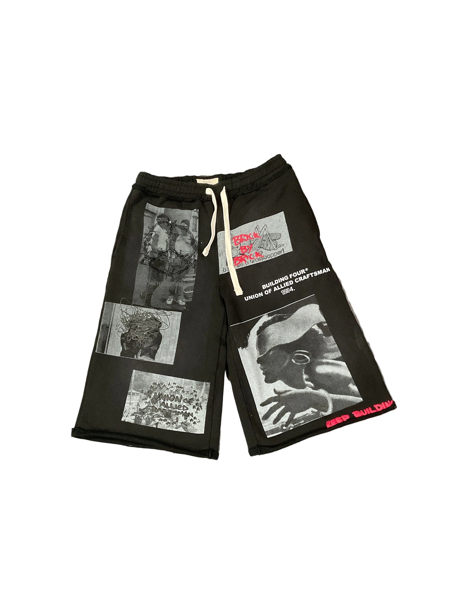 BLDG4. Black Palace Sweat Shorts