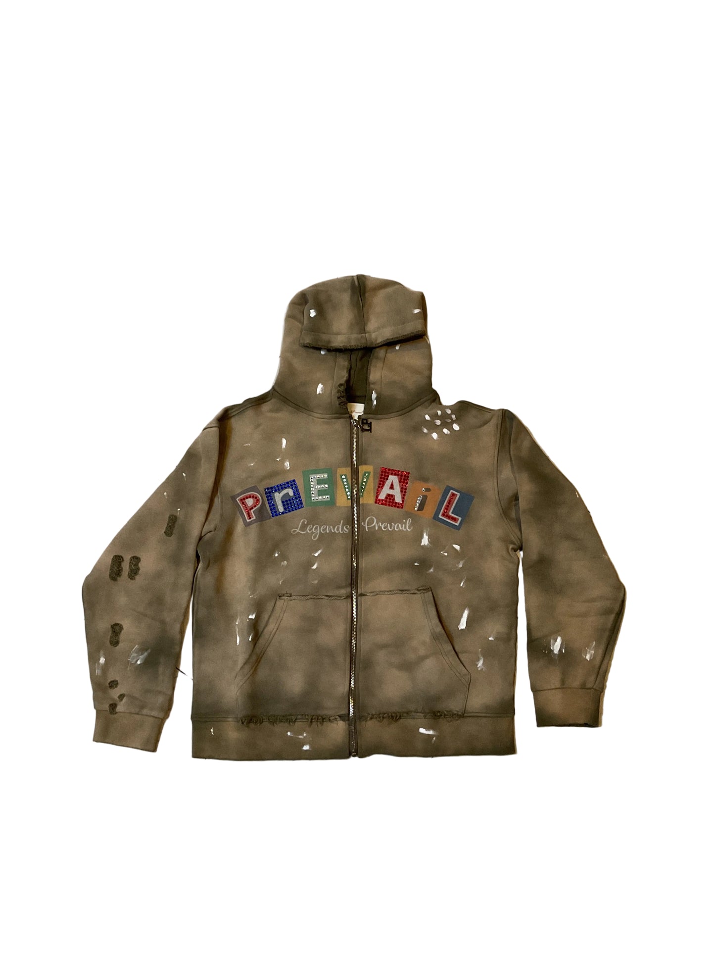 Legends Prevail Color Block Hoodie (OLIVE)