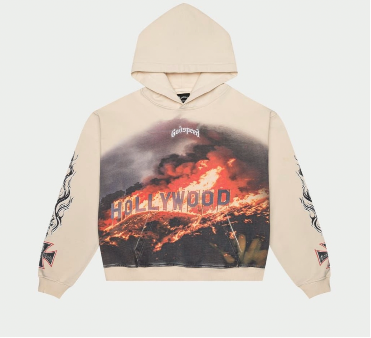 Godspeed Hollywood Inferno hoodie (Bone)