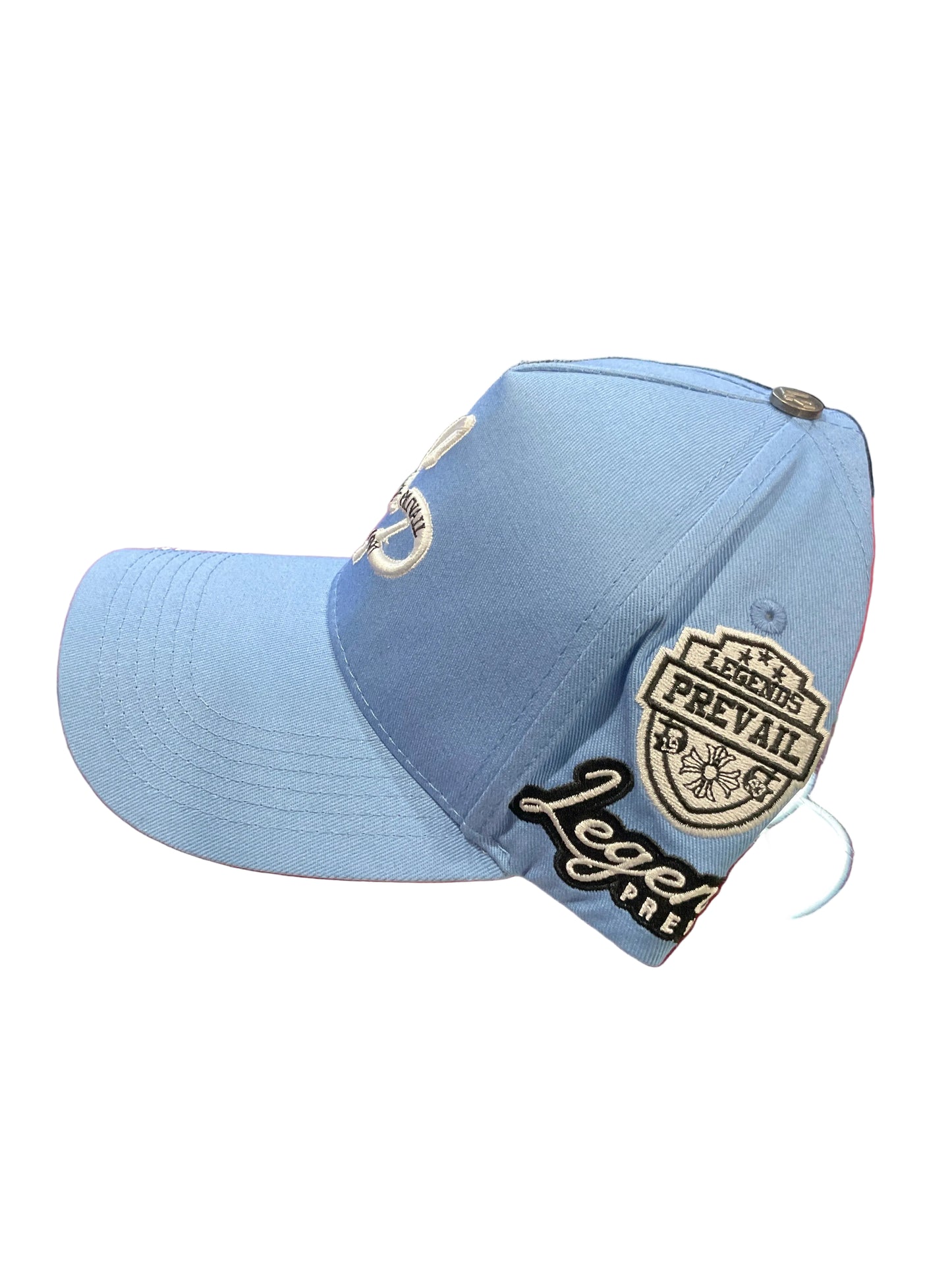 Lp Baby Blue & White Hat