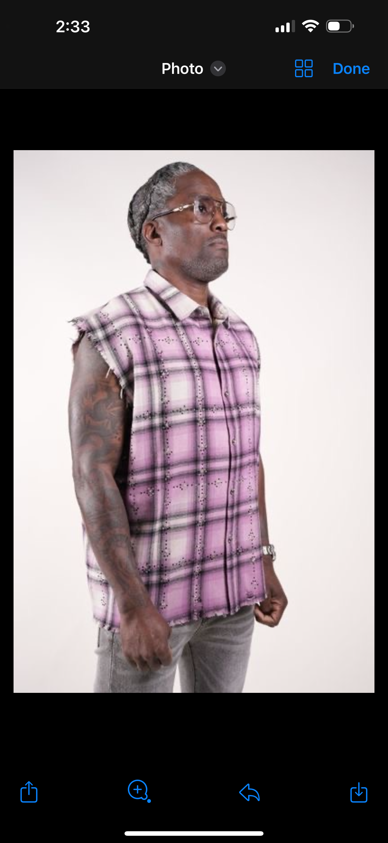 Rhinestone Flannel Purple