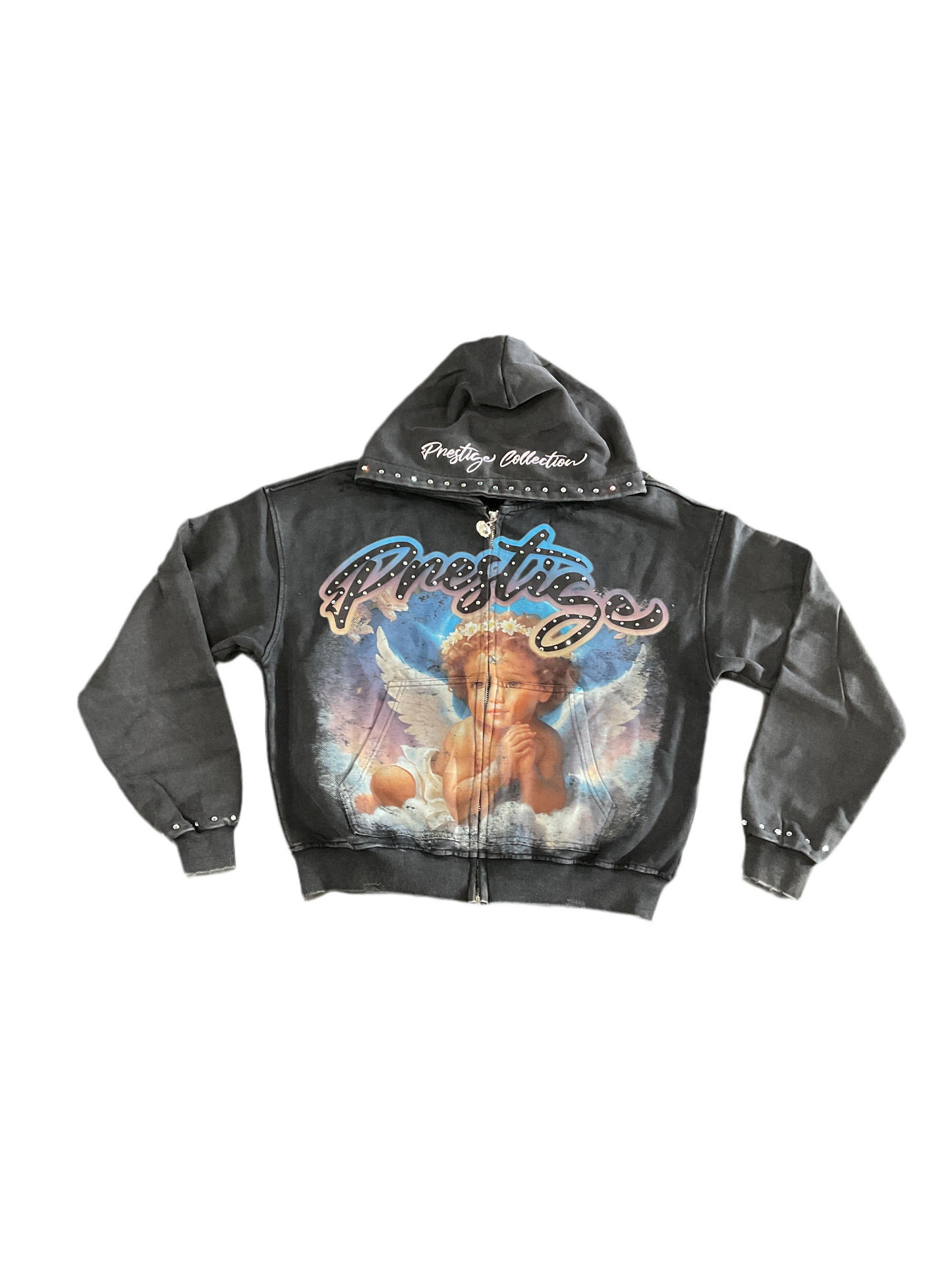 Prestige Blue/Black Angel Hoodie