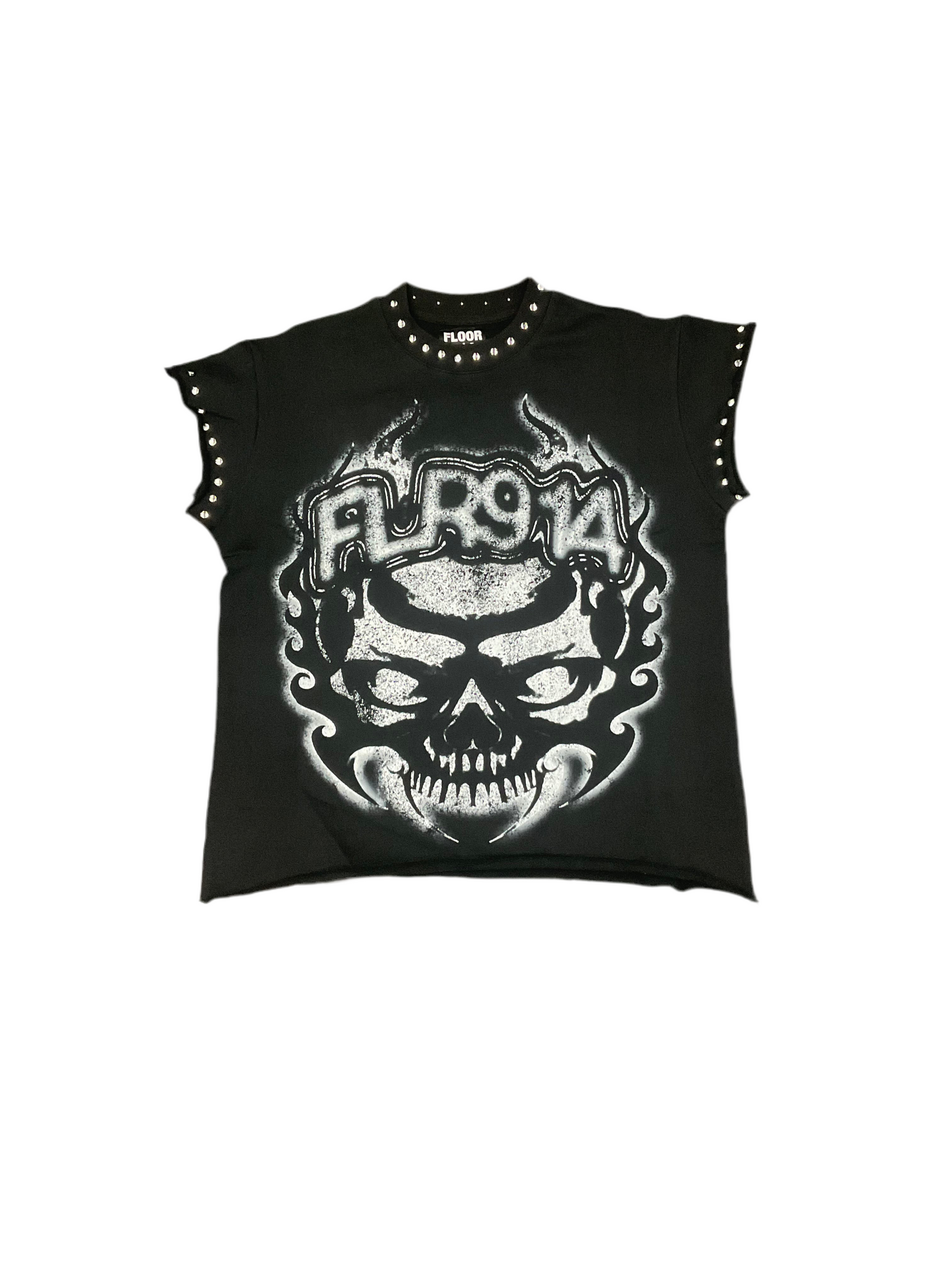 Floor 914 Black Sleeveless Shirt