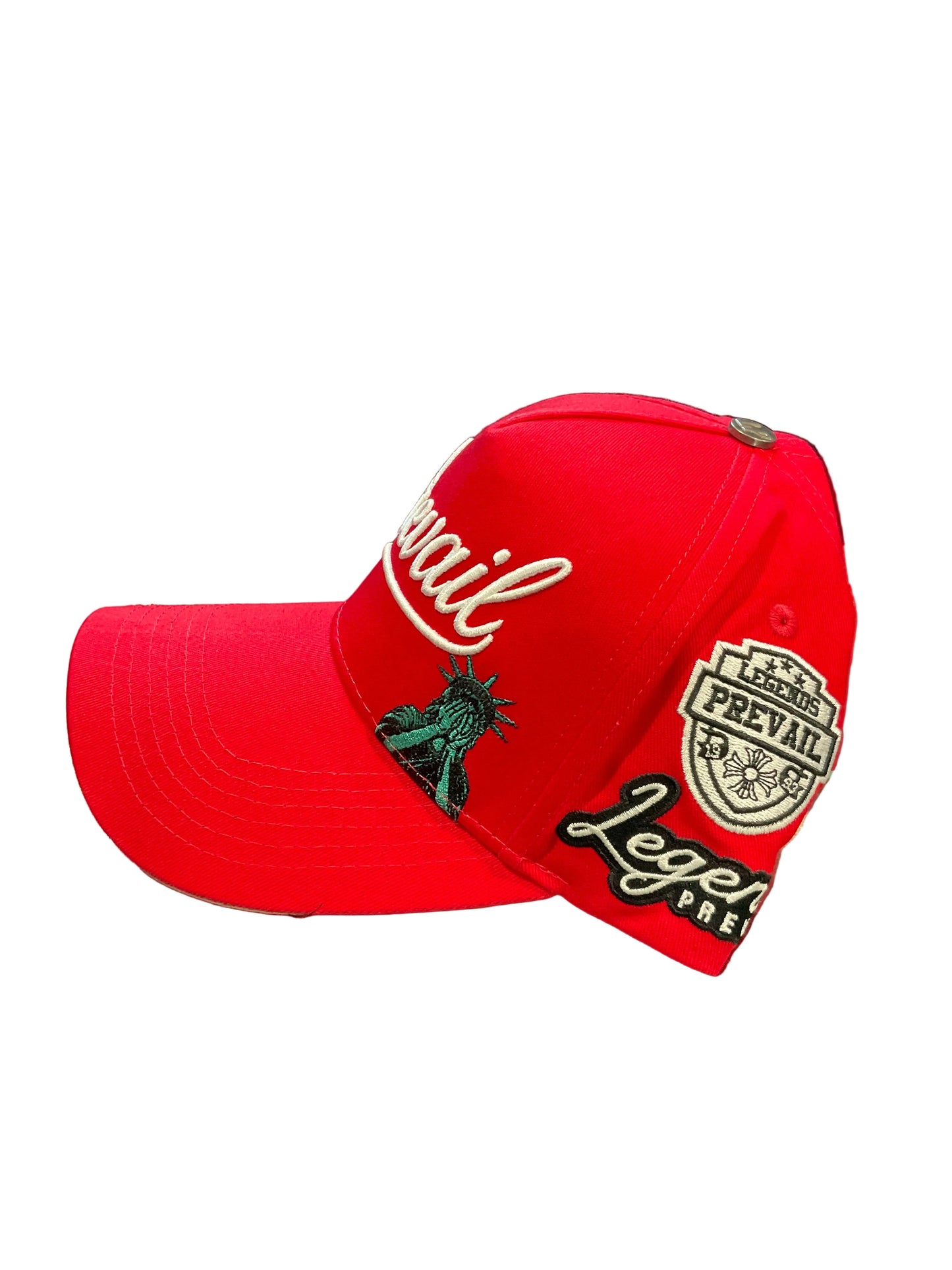 Prevail Red & White Hat