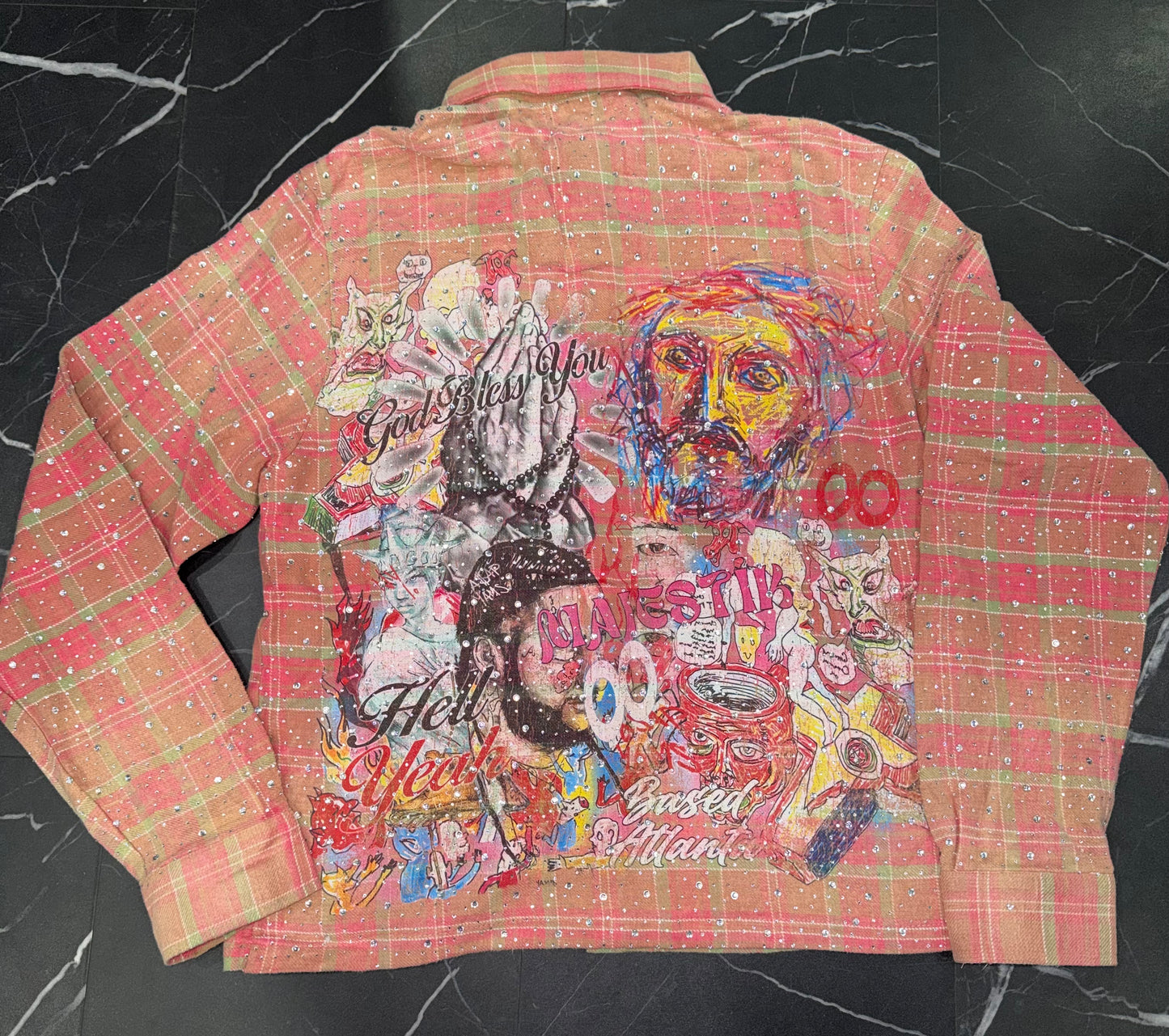 Majestik Rhinestone Flannel