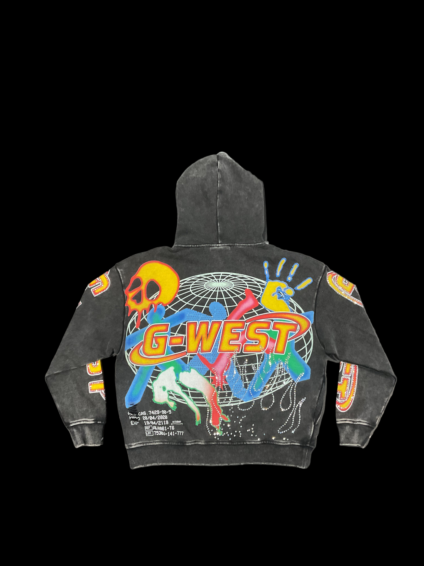 GWest Black Zip Up
