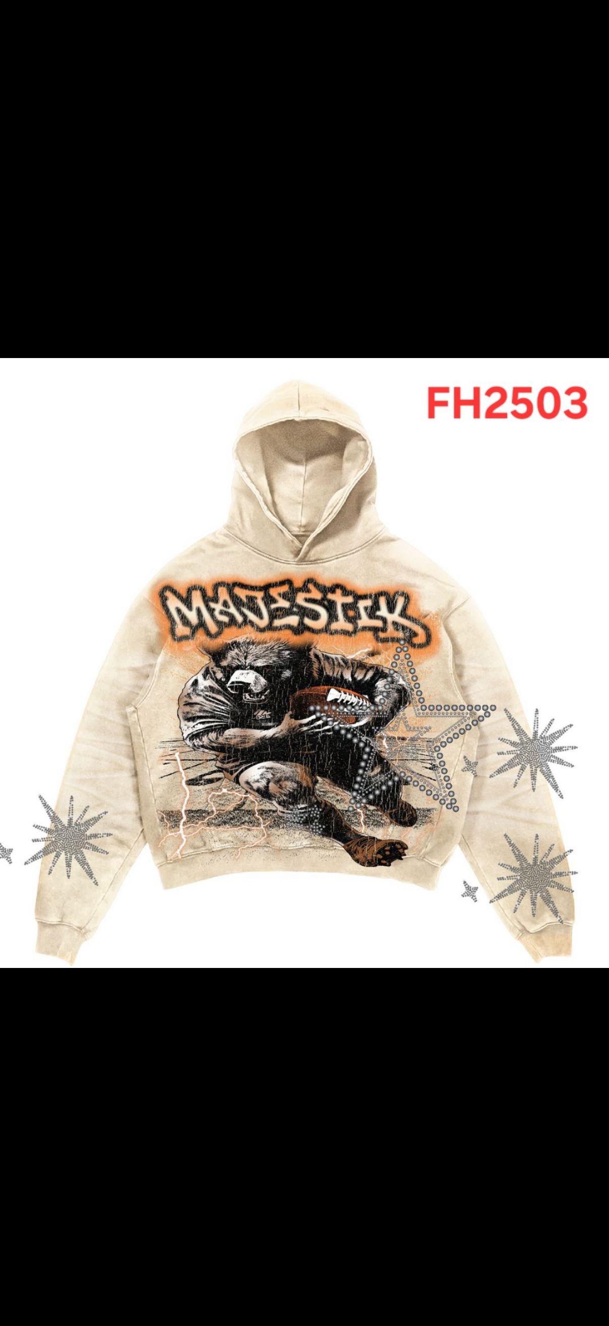 Majestik Cream Zip Up