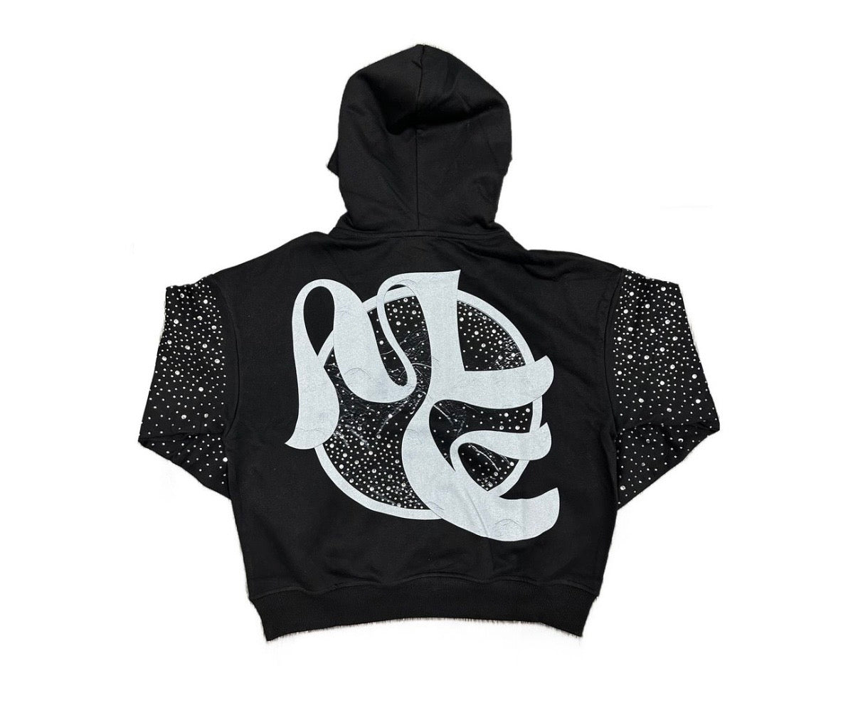 Mixed Emotion Archer Rhinestone Hoodie