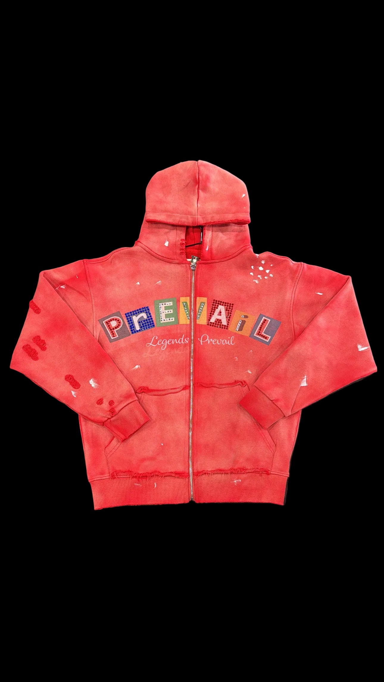 Legend Prevail Red Full Zip Hoodie