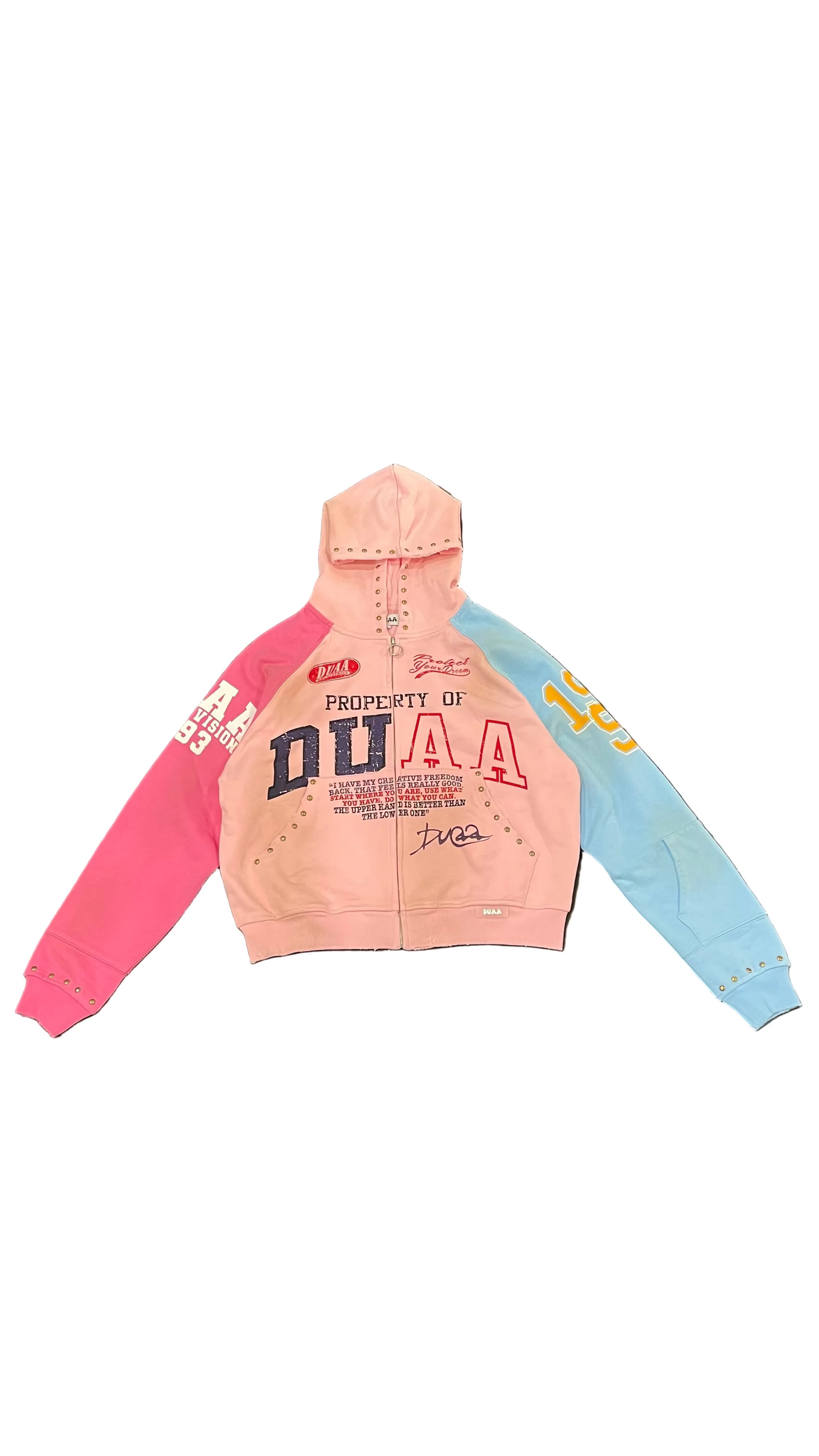 DUAA Pink Ocean Hoodie