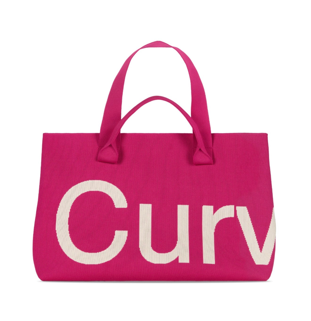Curve Knit Raspberry Tote