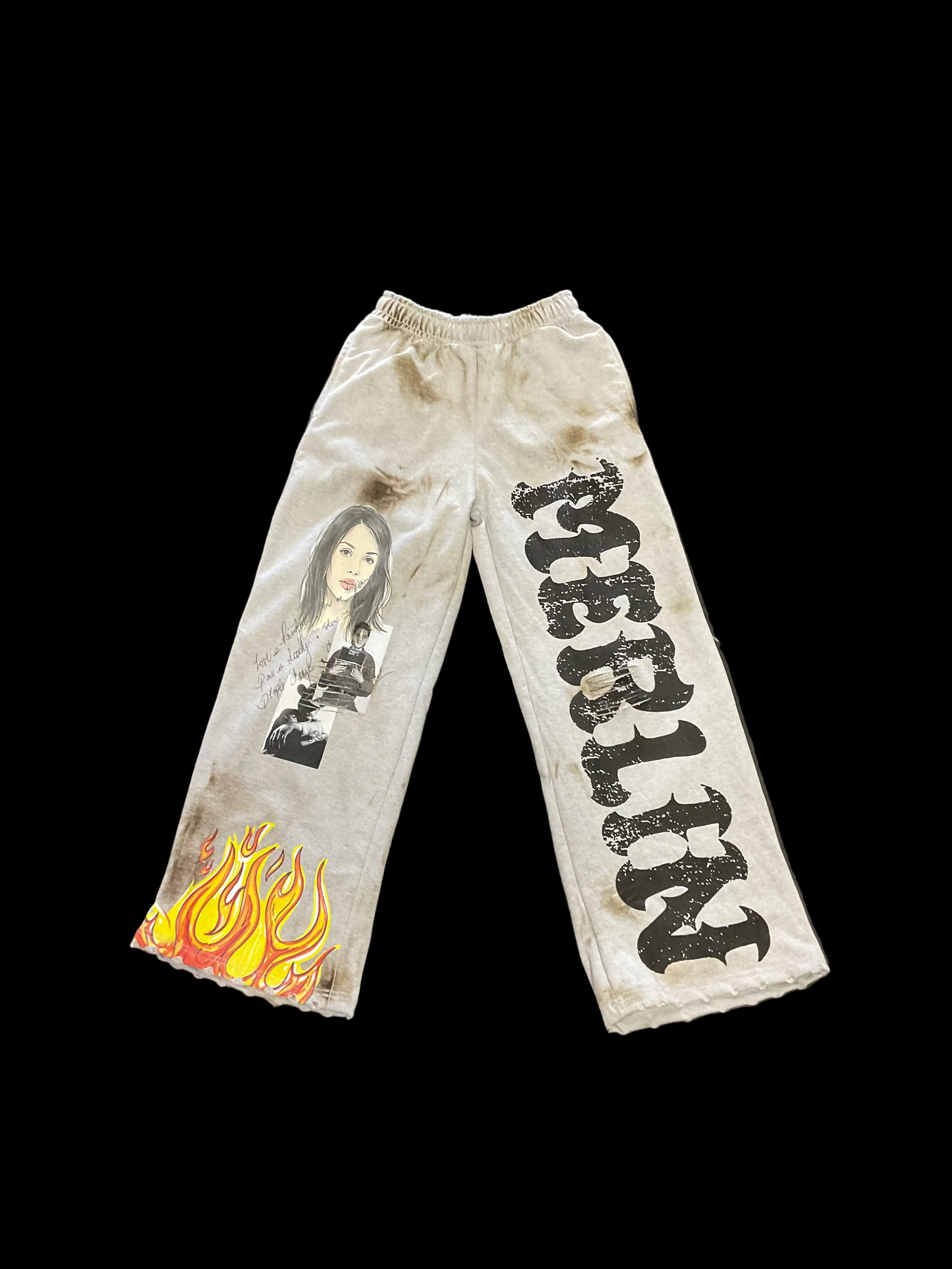 Merlin Women Flames Flare Pants