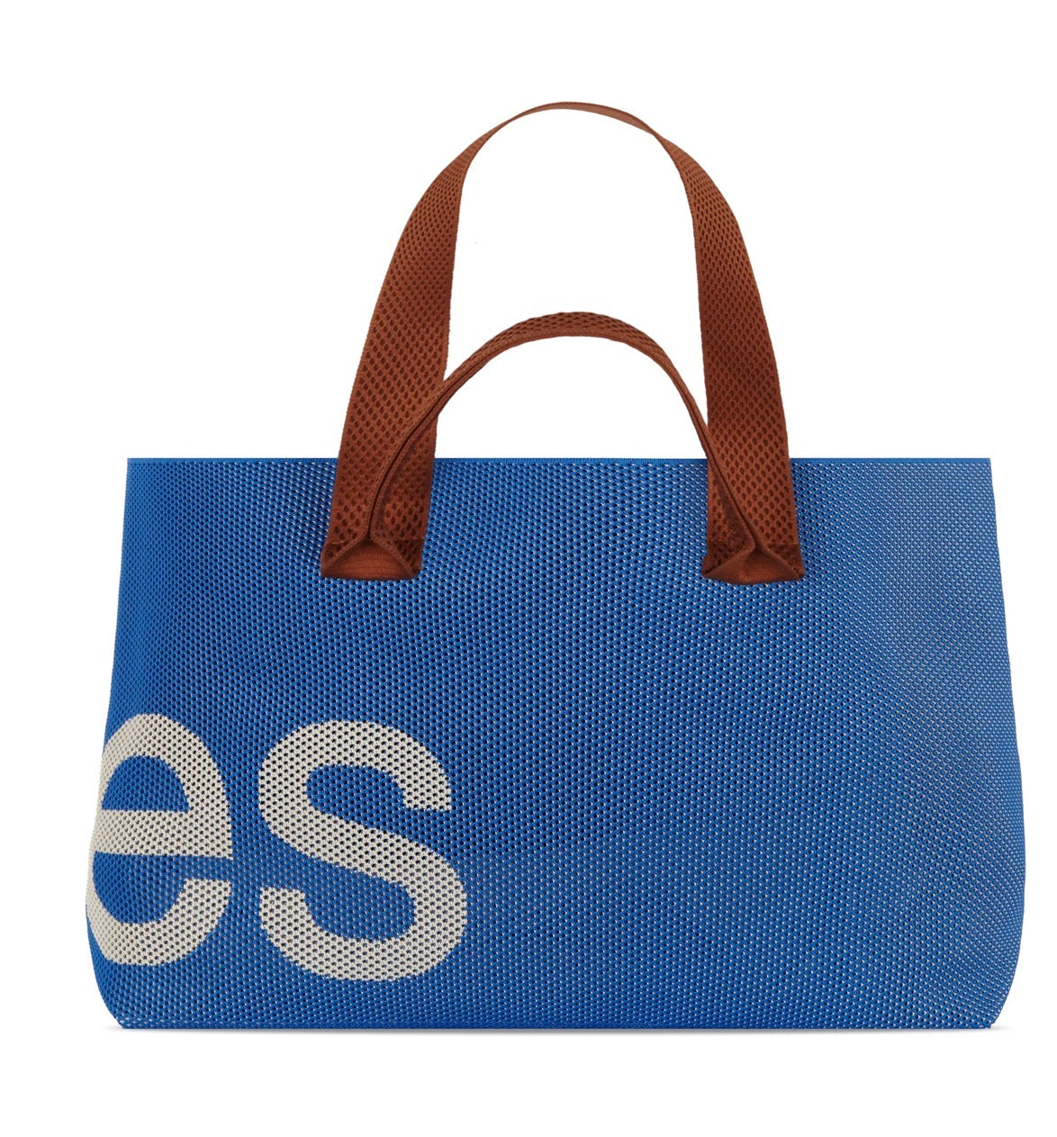 Curves Beach Knit Tote Bag (Marine)