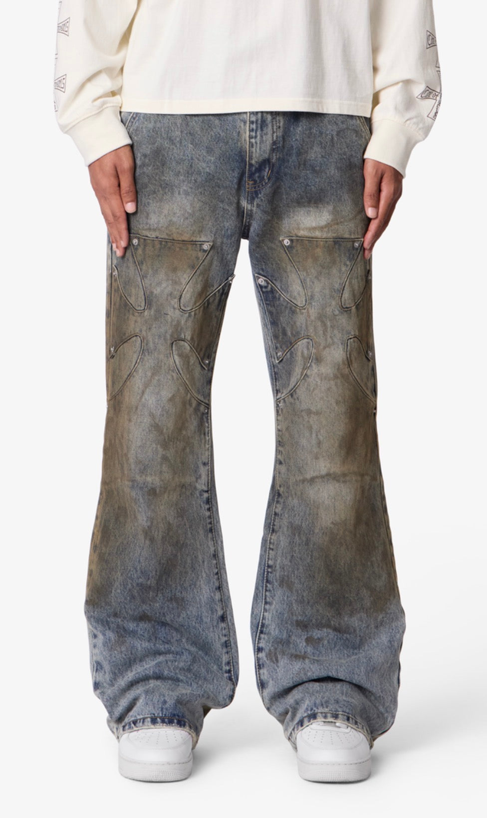 Iron Cross Blue Denim