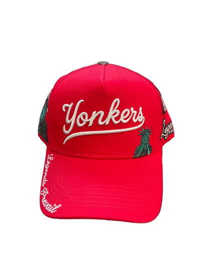 Legends Prevail Yonkers Red & White Hat