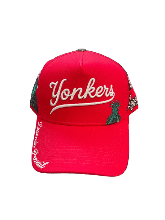 Legends Prevail Yonkers Red & White Hat