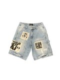 Mixed Emotions Denim Shorts (Light Wash Blue)