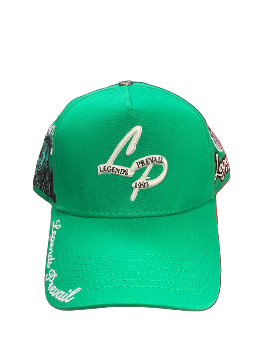 Lp Green & White Hat