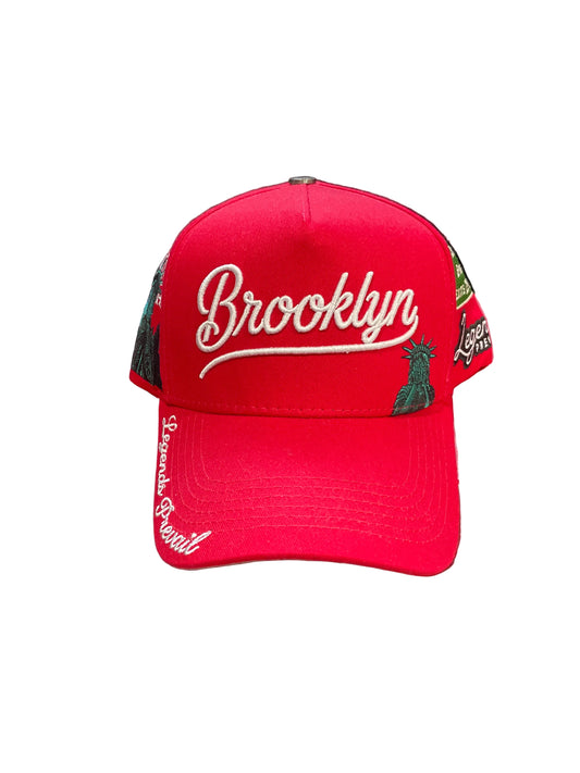 Legends Prevail Brooklyn Red & White Hat