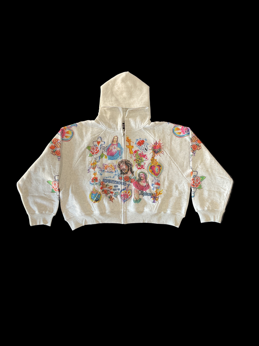 Righteous Grey Full Zip Hoodie