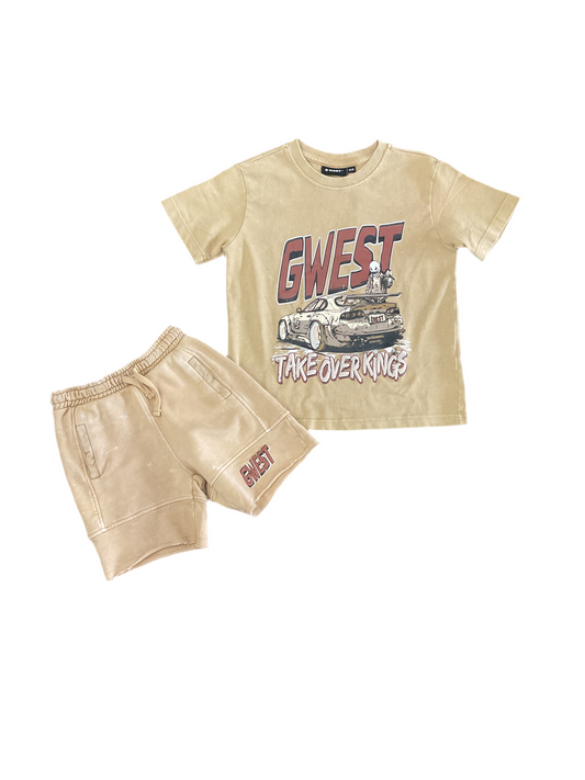G West Tan/Brown Kids Set