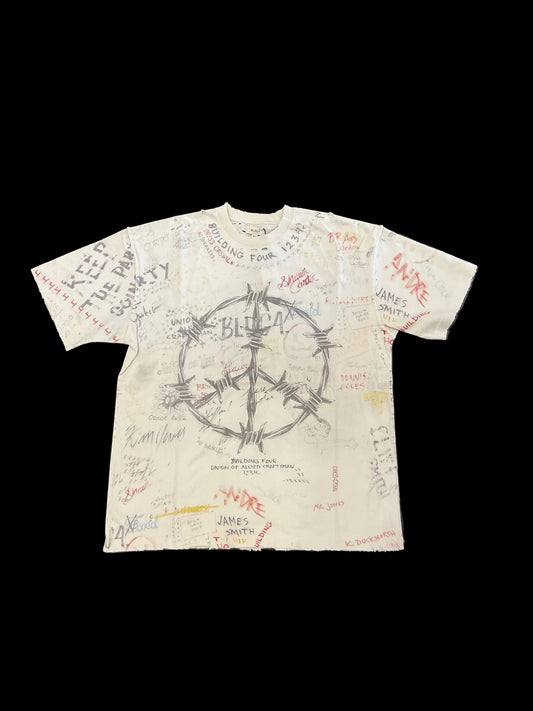 BLDG4. Antique White Centre Shirt
