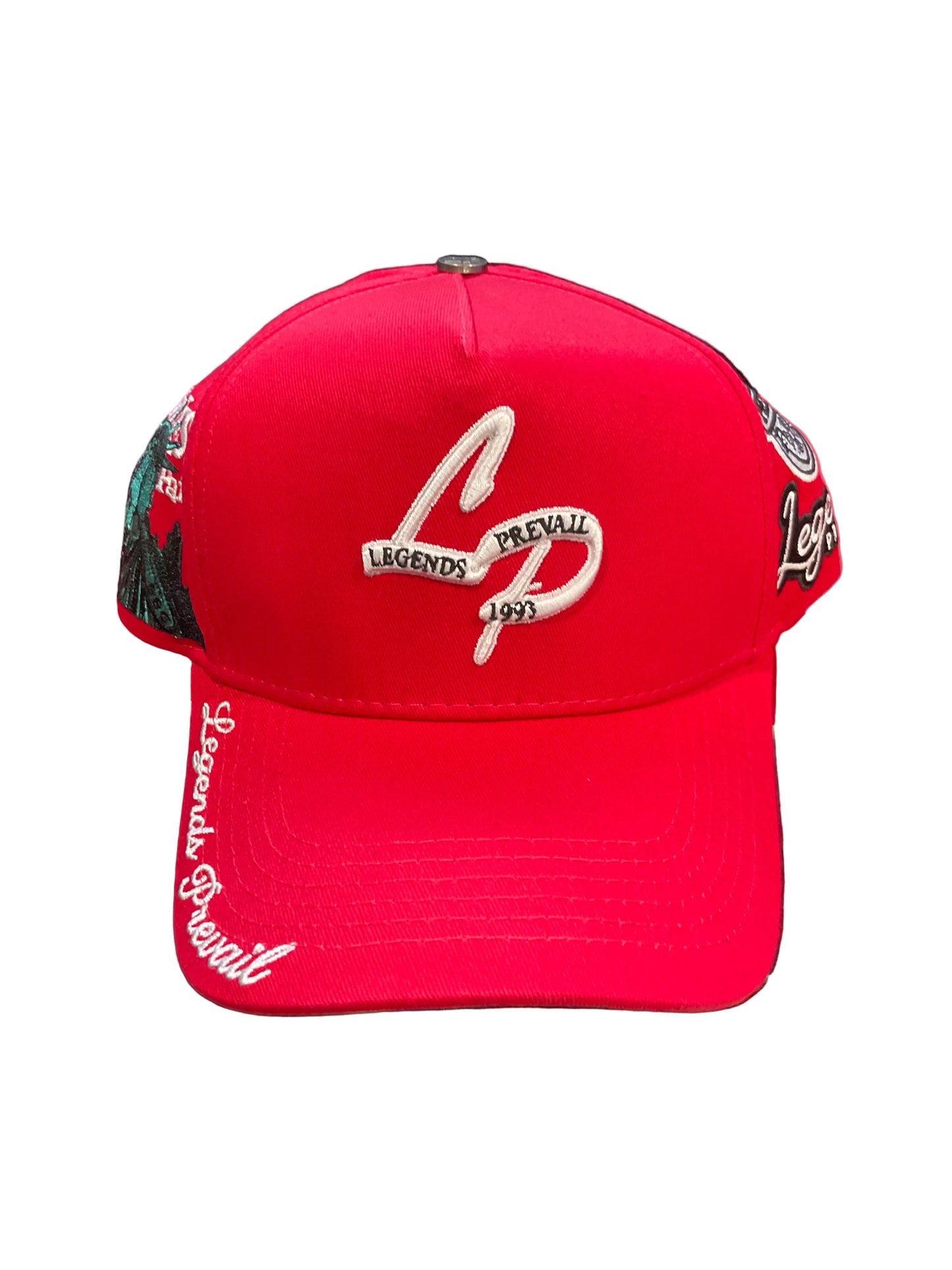 Lp Red & White Hat
