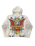 Diplomats skull gang grey zip up