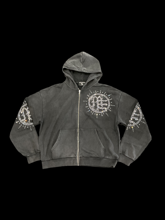 Mixed Emotions Washed Black Hoodie