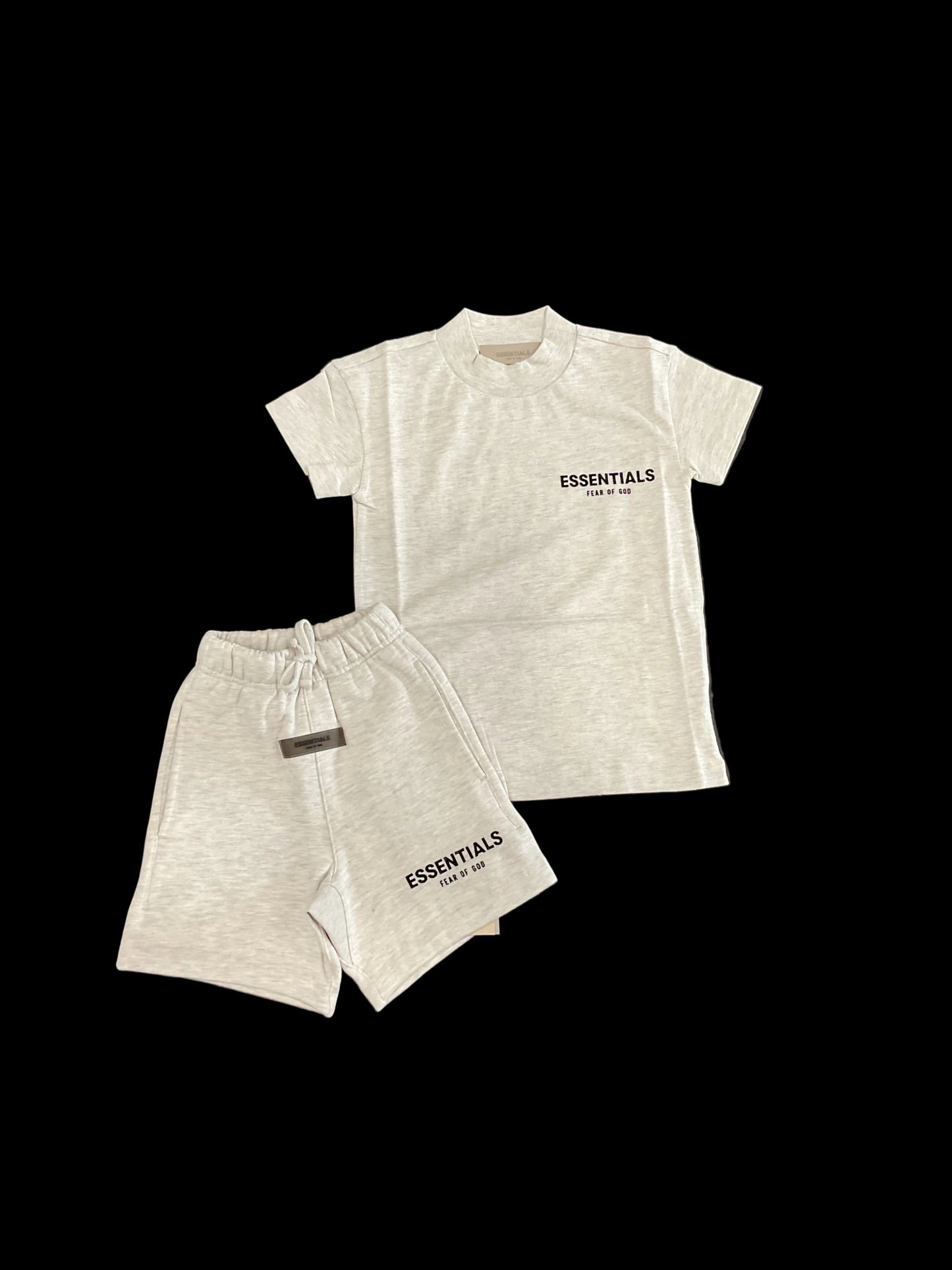 Essential Kids Light Oat Short Set