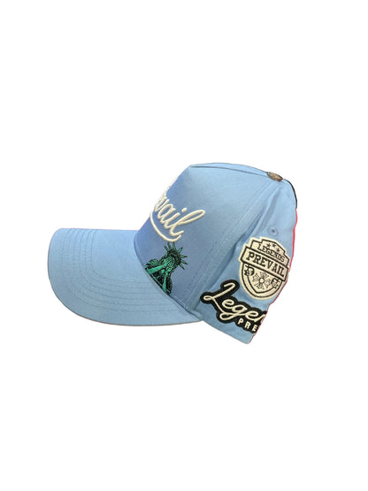 Prevail Light Blue & White Hat