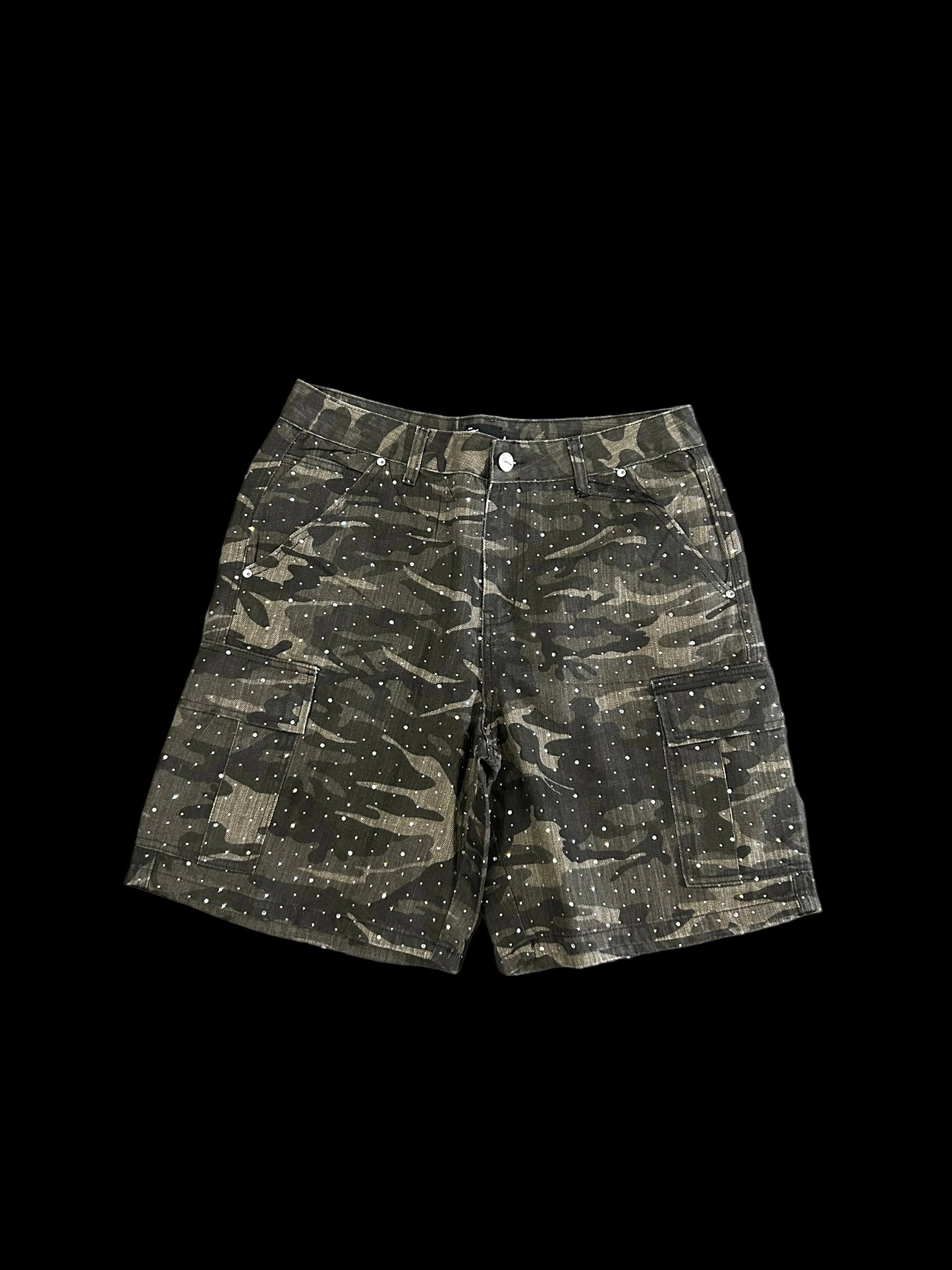 Eptm Black Rhinestone Cargo