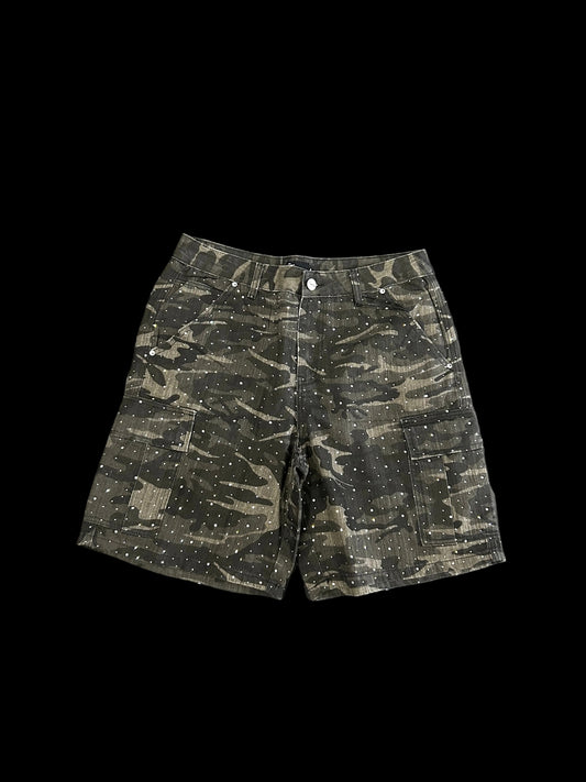 Eptm Black Rhinestone Cargo