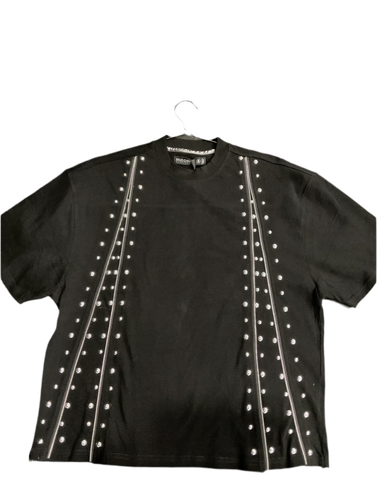 Hudson Black Zipper Tee