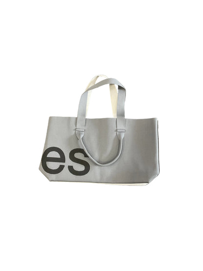 Curve Knit Dark Grey/Light Grey Two Tone Tote Bag