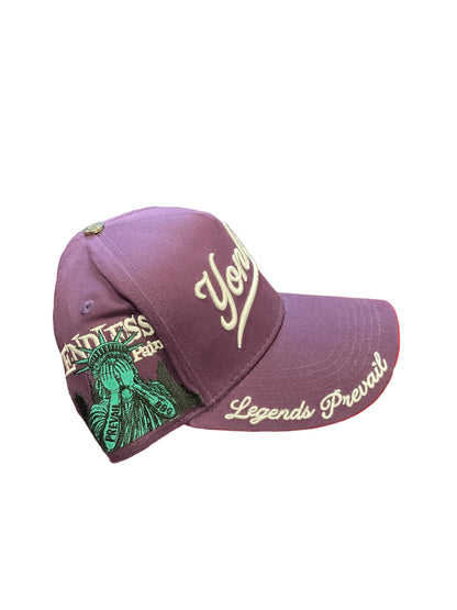 Legends Prevail Yonkers Purple & White Hat