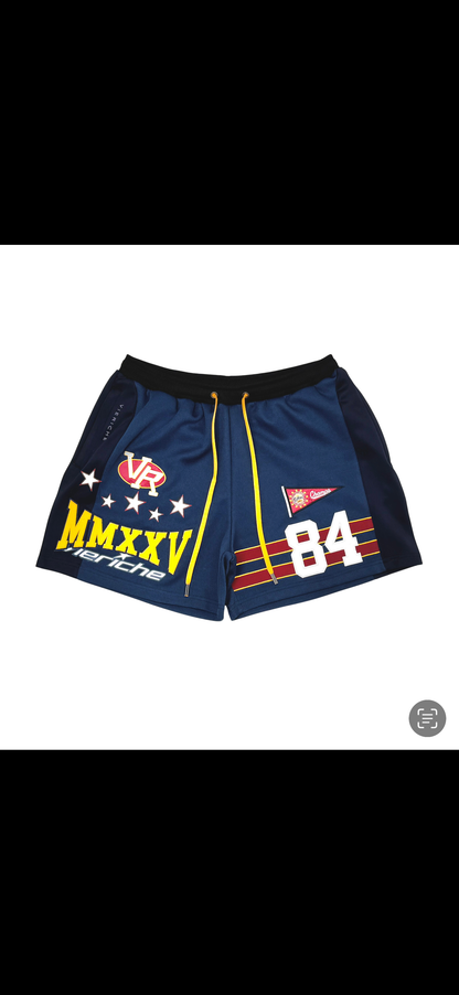 Vie Riche Navy Blue Patchwork Set