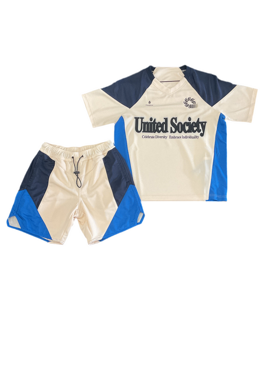 Alpha Style Blue Soccer Jersey Set
