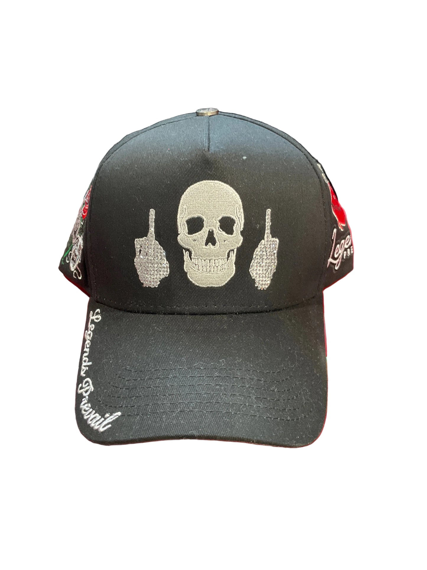 Legends Prevail Skull Black Hat