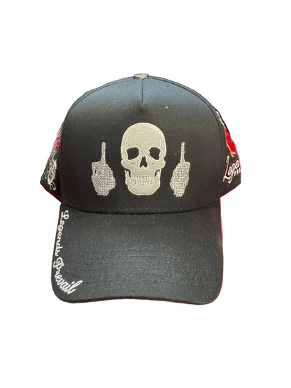 Legends Prevail Skull Black Hat