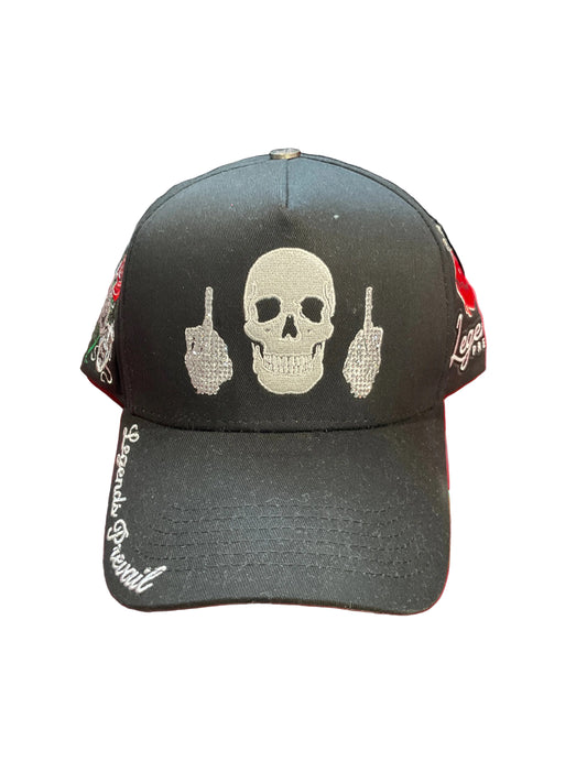 Legends Prevail Skull Black Hat