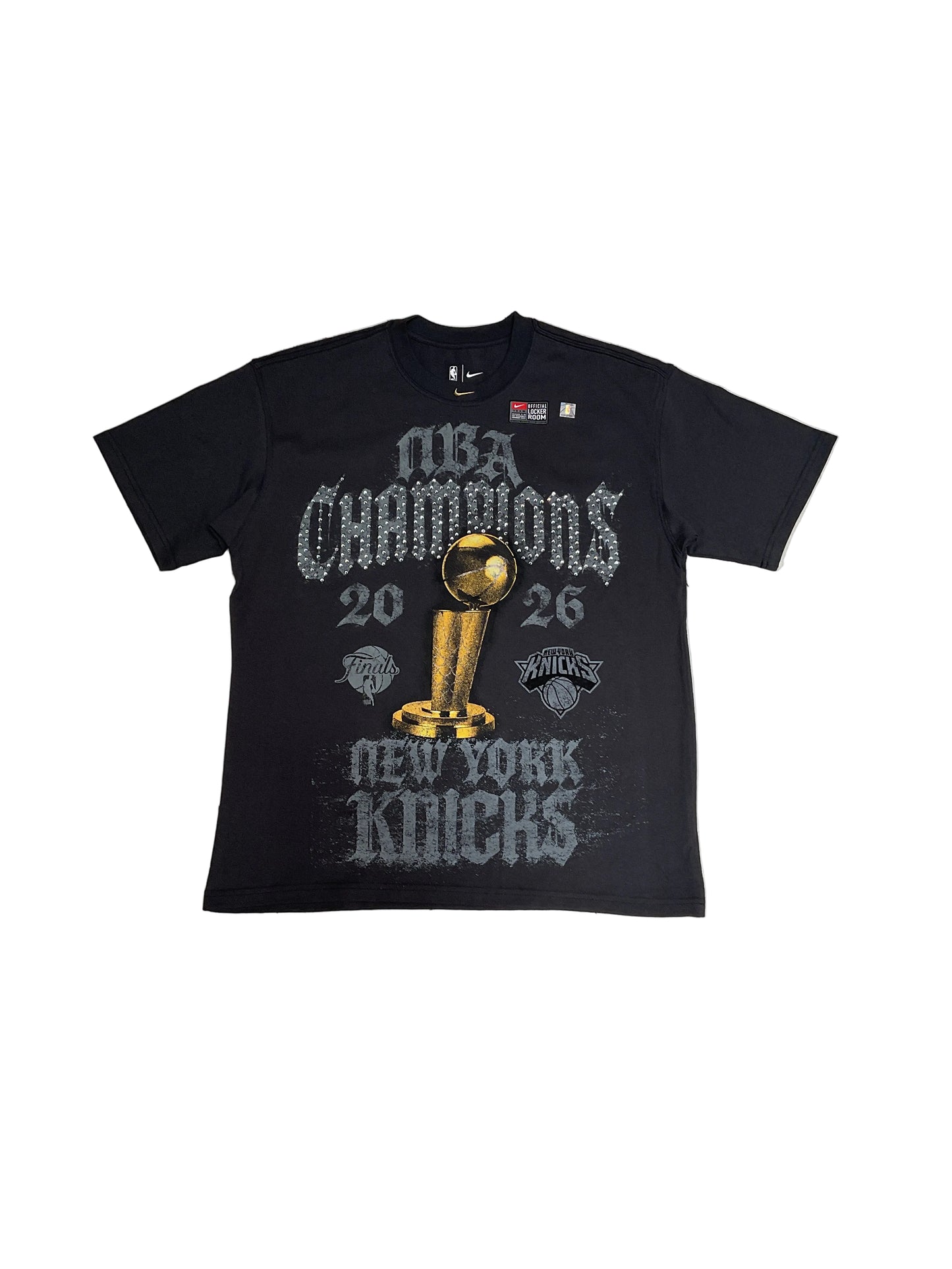 NYK NBA 2026 Championship Rhinestone T-Shirt