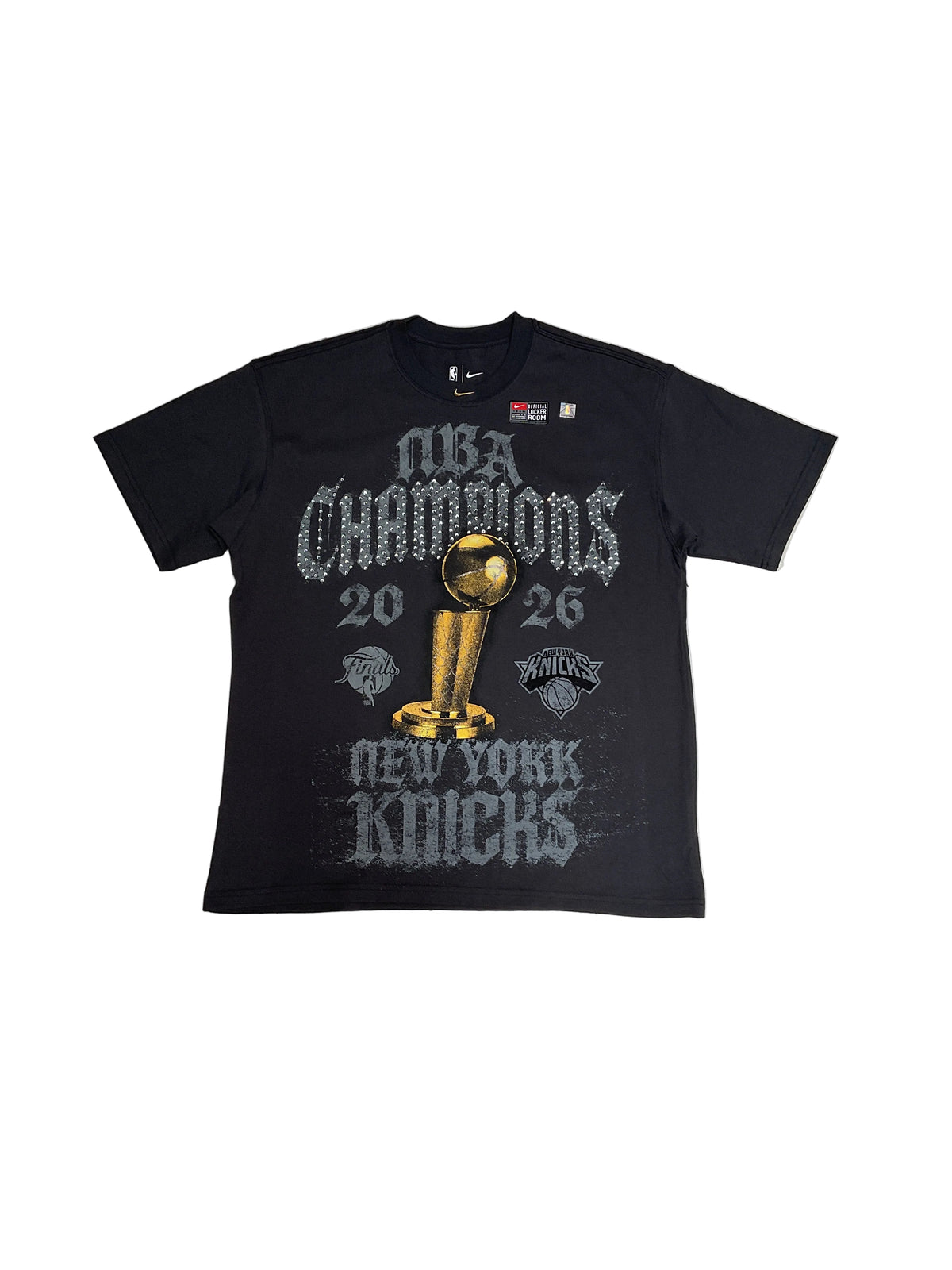 NYK NBA 2026 Championship Rhinestone T-Shirt
