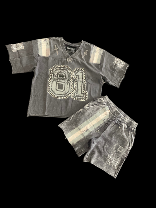Doctrine CHEESE HEAD FOOTBALL JERSEY SET (CHARCOAL WASH)