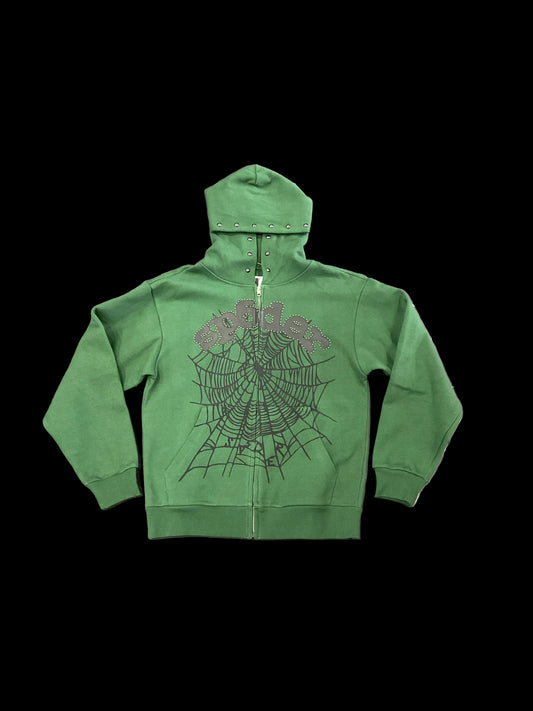 Spyder Green Studded OG Web Hoodie