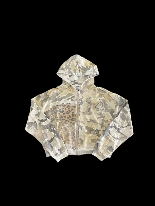 Valley Tan Camo Zip Up
