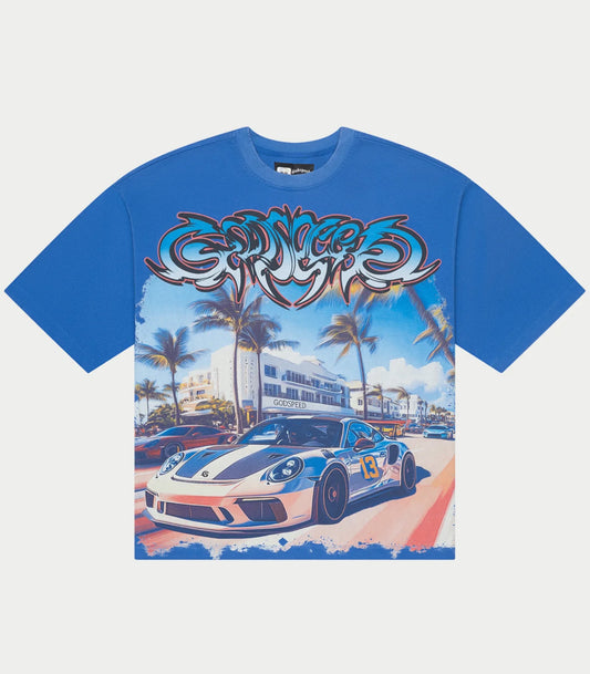 Godspeed Car Meet Miami Blue Wash